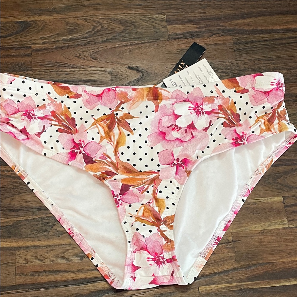 Alex Marie Floral Womens Bottoms with Pink and Orange Accents size 14